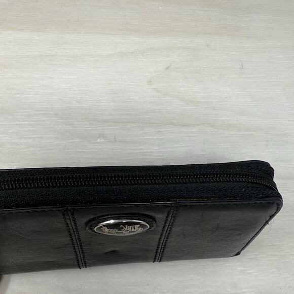Coach Black Leather Wristlet Credit Card Case Wallet - Picture 7 of 8
